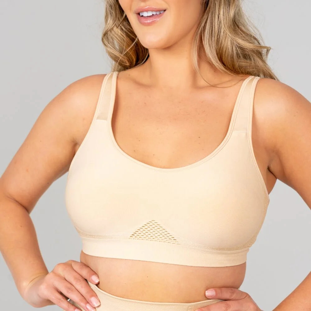 Breathable Support Bra with Adjustable Straps